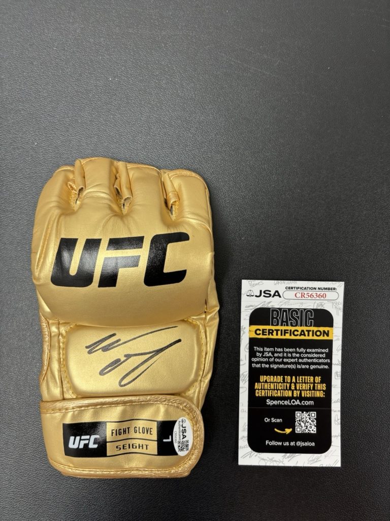 Nate Diaz Signed Autographed UFC Gold Glove Jsa Coa Authenticated