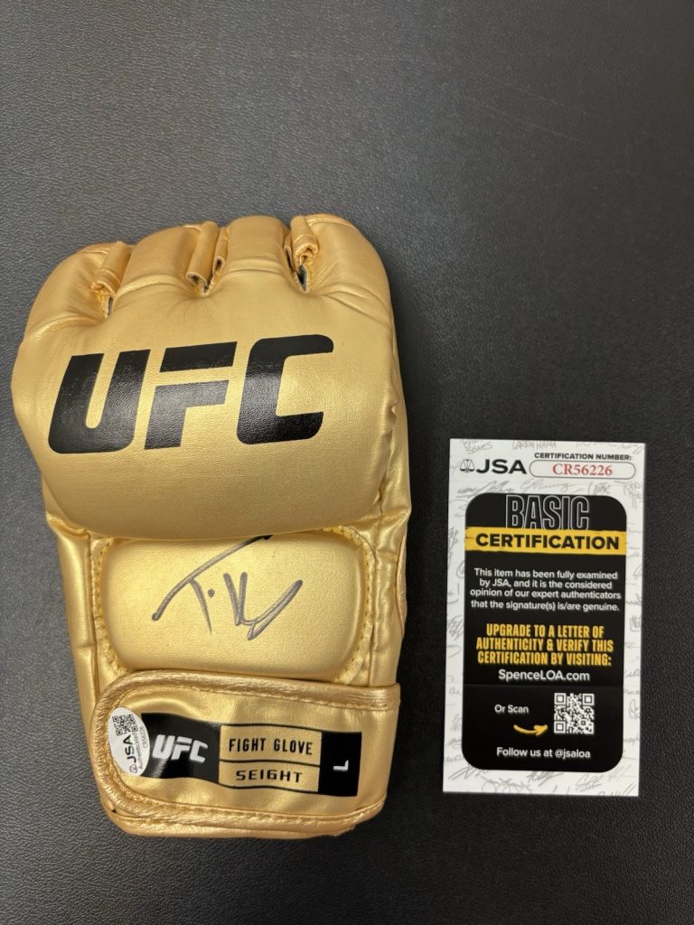 Tyson Fury Signed Autographed UFC Glove. JSA Coa. Boxing Legend