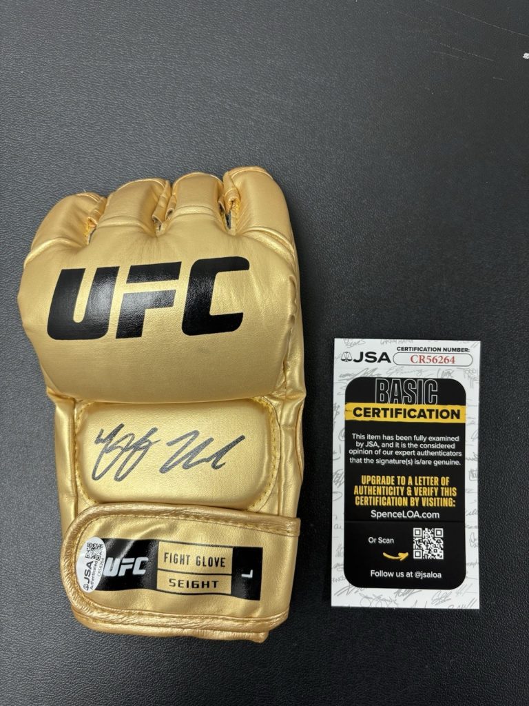 Youssef Zalal Signed Glove UFC MMA Glove JSA Coa Autographed