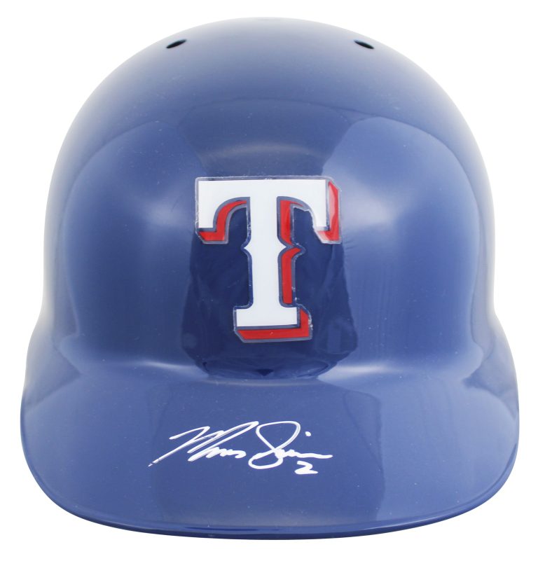 Rangers Marcus Semien Signed Full Size Authentic Batting Helmet BAS W #1W197396