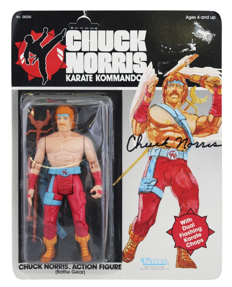 Chuck Norris Walker, Texas Ranger Authentic Signed Action Figure JSA #WA534450