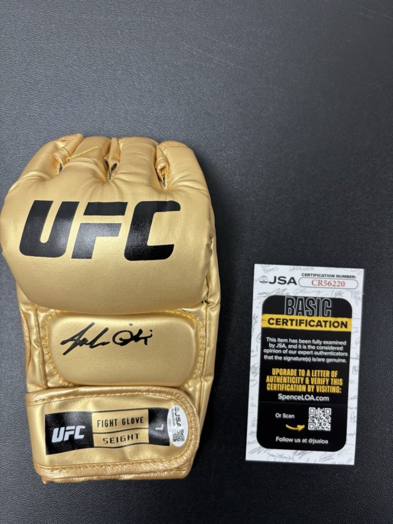 Jacobe Smith Signed Autographed UFC Fight Glove JSA COA