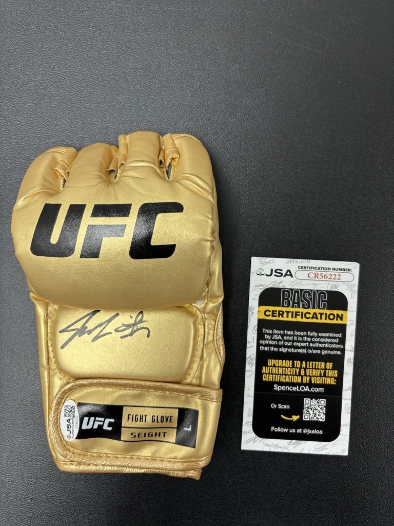 Jacobe Smith Signed Autographed UFC Fight Glove JSA COA