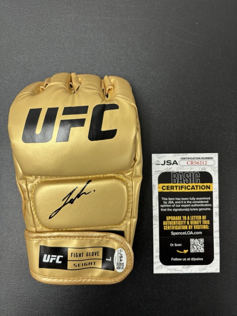 Joshua Van Signed Autographed Ufc Gold Glove Champion Fearless Jsa Coa