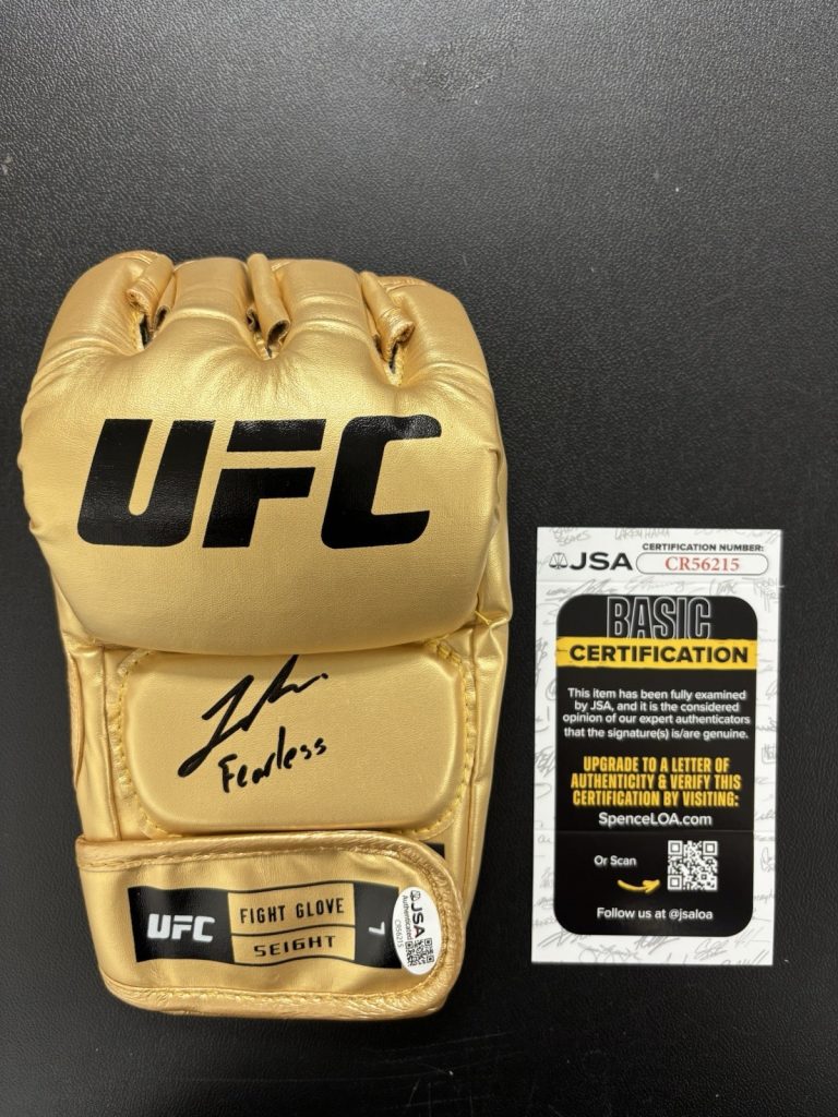 Joshua Van Signed Autographed Inscribed Ufc Gold Glove Champion Fearless Jsa Coa