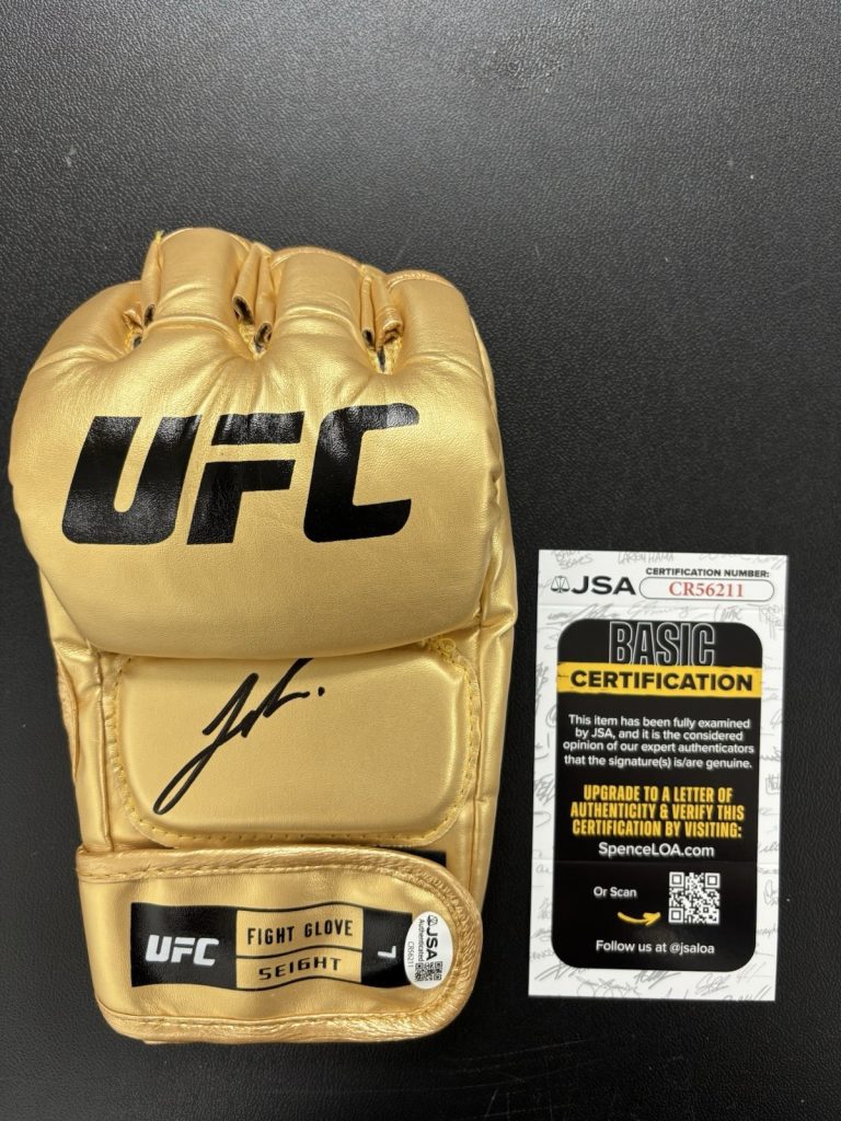 Joshua Van Signed Autographed Ufc Gold Glove Champion Fearless Jsa Coa