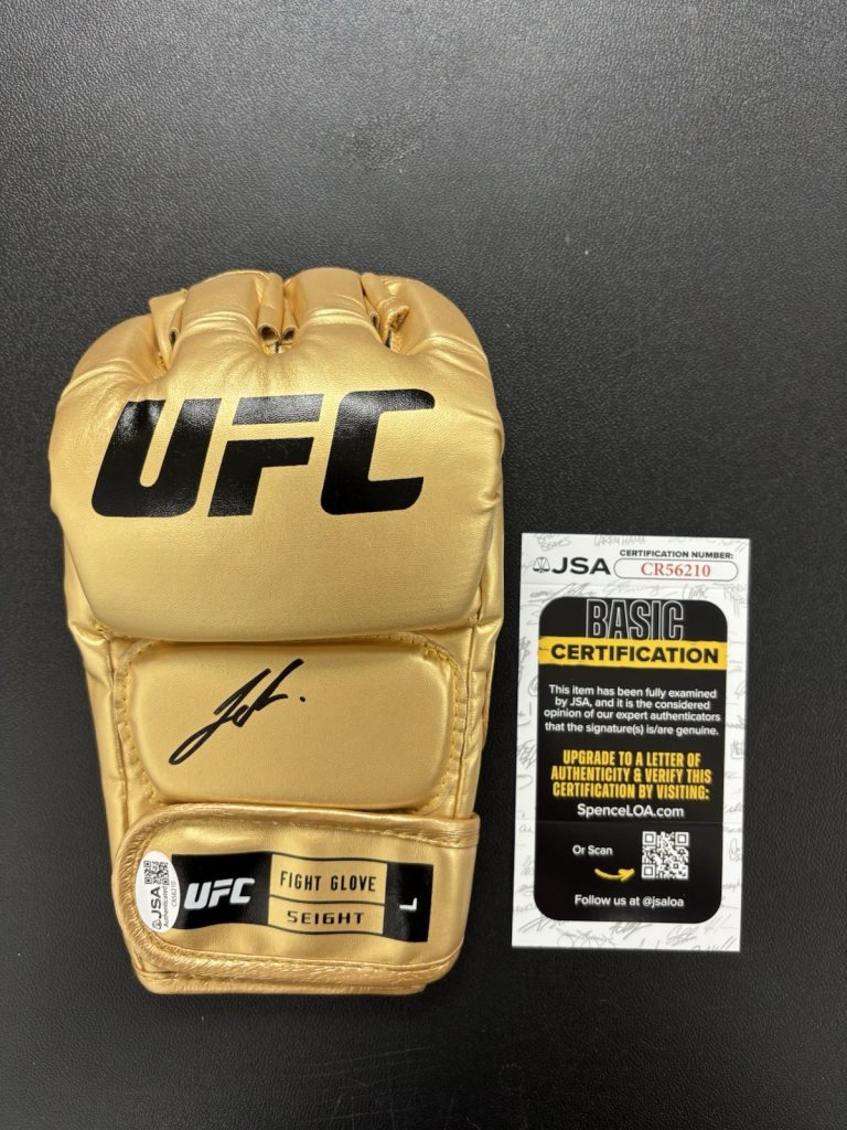 Joshua Van Signed Autographed Ufc Gold Glove Champion Fearless Jsa Coa