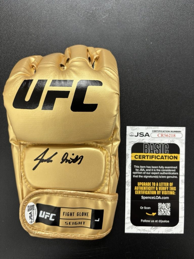 Jacobe Smith Signed Autographed UFC Fight Glove JSA COA