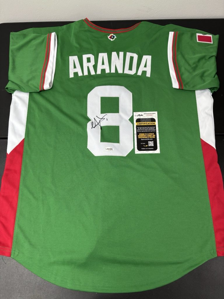 Jonathan Aranda signed Autographed Team Mexico Jersey JSA Coa