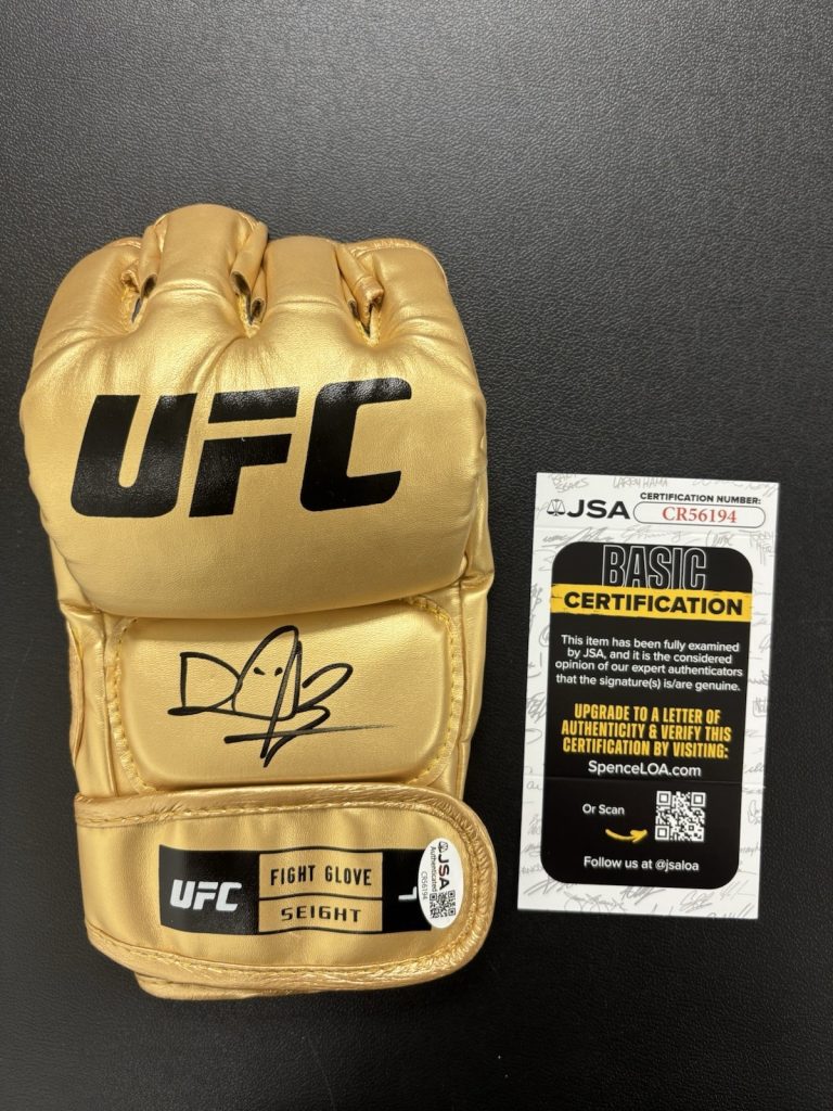 Dominick Cruz Signed Autographed UFC Gold Glove JSA COA