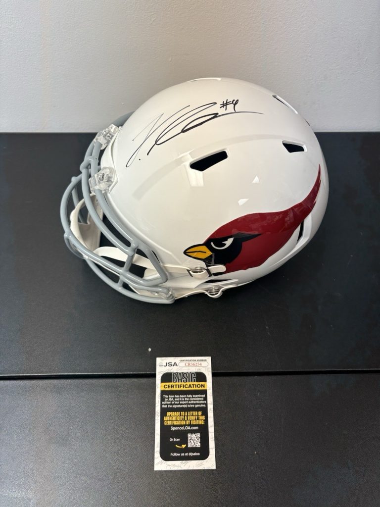 Jeremiyah Love Autographed Signed Arizona Cardinals Full Size  Helmet. JSA Coa