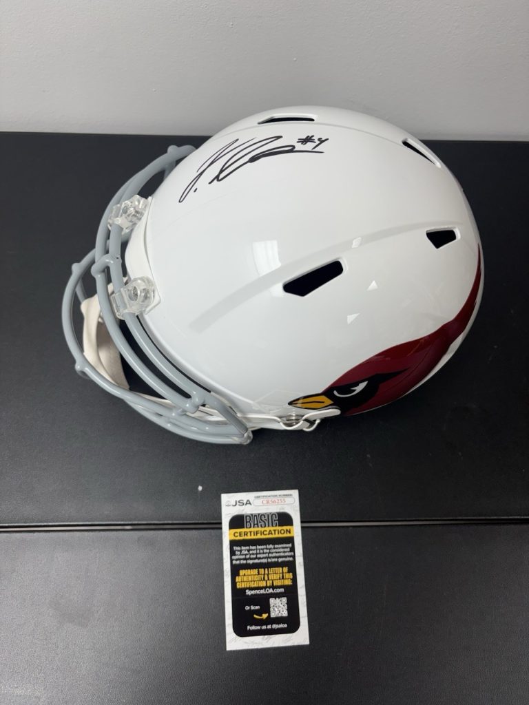 Jeremiyah Love Autographed Signed Arizona Cardinals Full Size  Helmet. JSA Coa