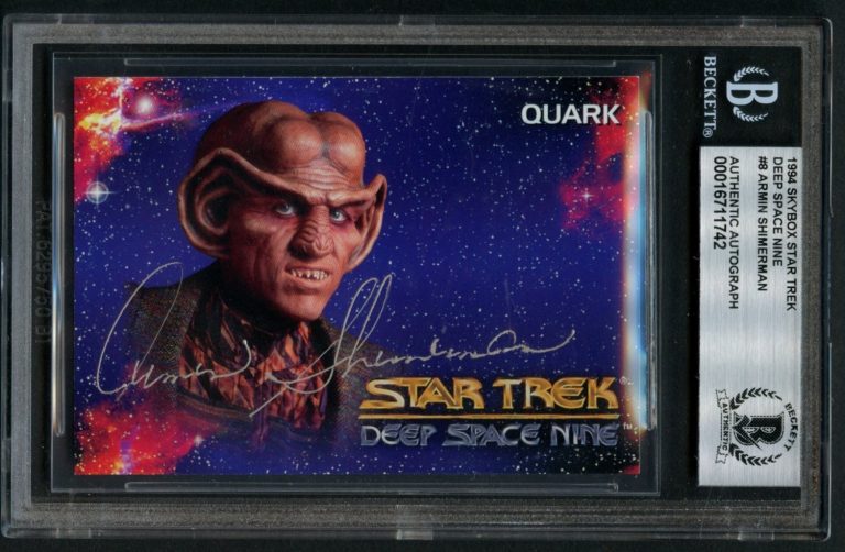 Armin Shimerman #8 signed autograph 1994 Skybox Star Trek Deep Space Nice BAS