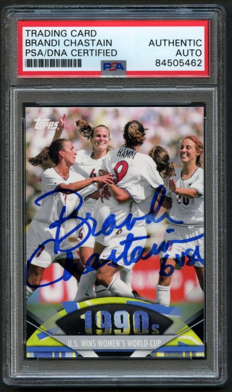 Brandi Chastain #177 World Cup 1999 signed auto 2011 Topps American Pie Card PSA