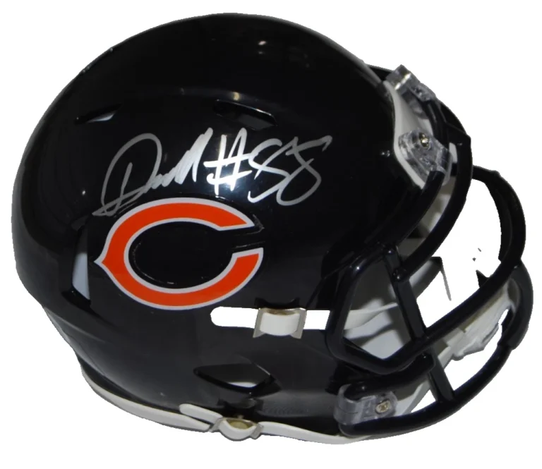 DARNELL WRIGHT signed (CHICAGO BEARS) 2026 mini football helmet JSA COA CR86539