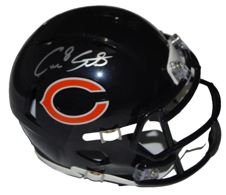CAIRO SANTOS signed (CHICAGO BEARS) 2026 mini football helmet JSA COA CR86597
