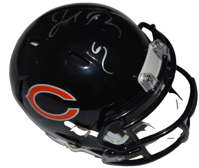 JOE THUNEY signed (CHICAGO BEARS) 2026 mini football helmet JSA COA CR86548
