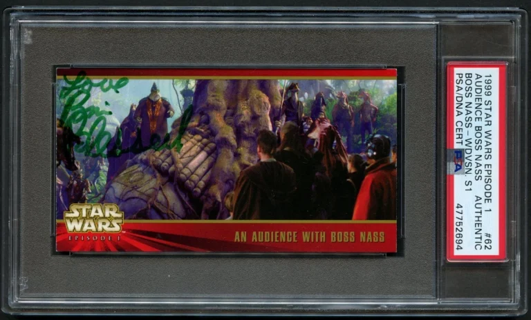 Brian Blessed #62 signed autograph 1999 Star Wars An Audience w Boss Nass PSA