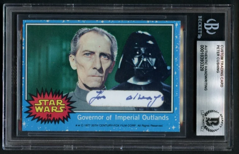 Peter Cushing HANDWRITING Grand Moff Tarkin Custom Cut 