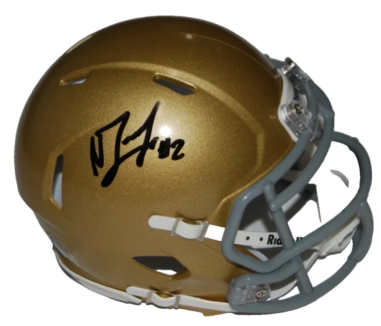NOLAN JAMES JR signed (NOTRE DAME FIGHTING IRISH) mini helmet JSA COA CR86352