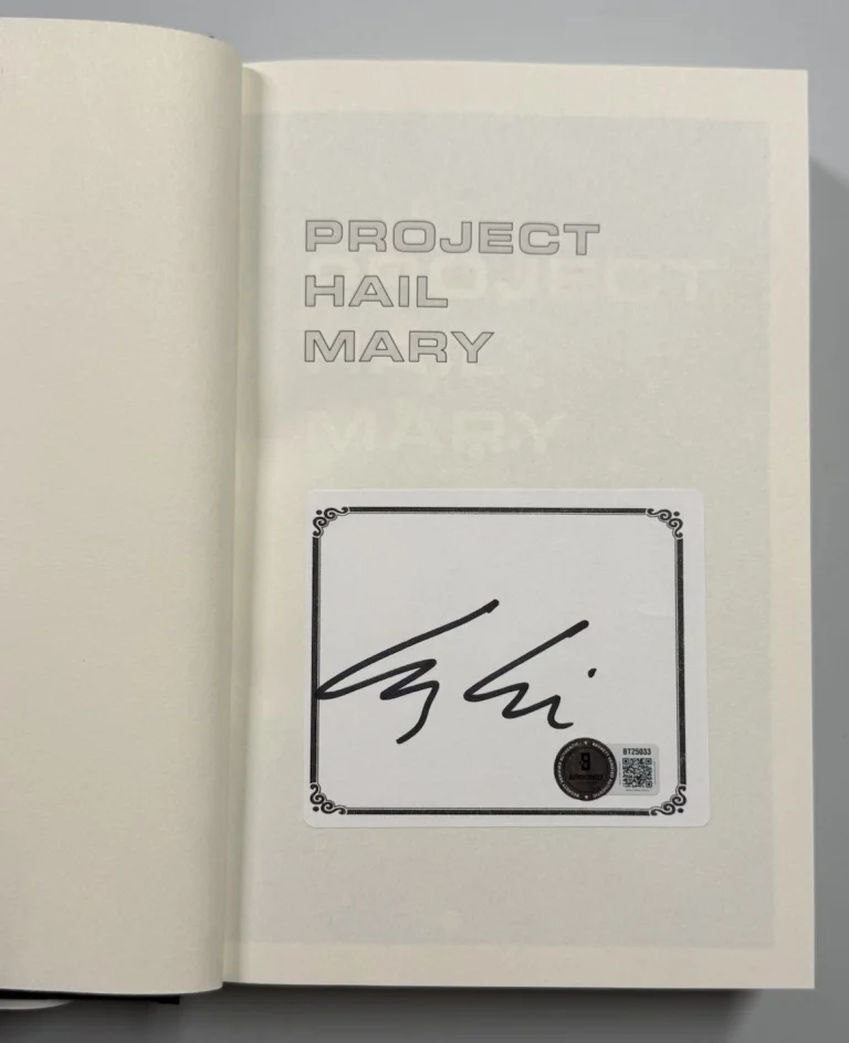 ANDY WEIR SIGNED PROJECT HAIL MARY BOOK 1st Edition AUTOGRAPHED BECKETT