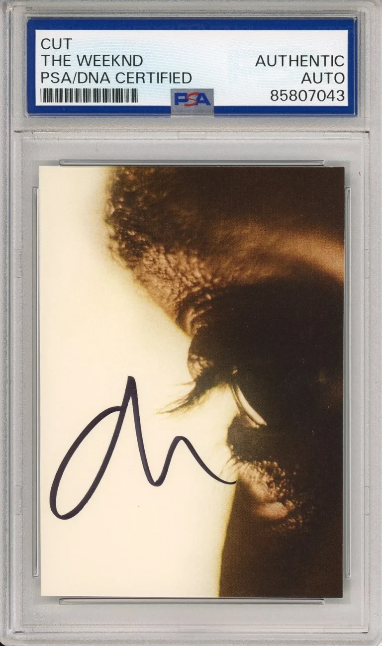 The Weeknd SIGNED Hurry Up Tomorrow Album Picture Art Card Autograph PSA DNA COA