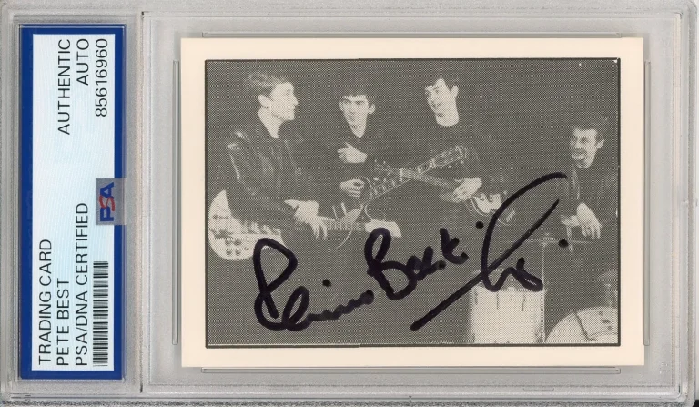 1992 American Images Card Pete Best Beatles Original Member SIGNED PSA DNA COA