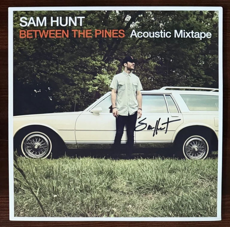 SIGNED Sam Hunt Between The Pines Autograph COVER Green Vinyl 2LP PSA DNA COA