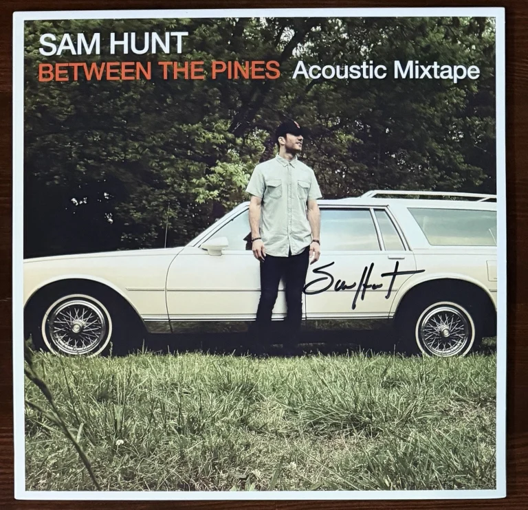 SIGNED Sam Hunt Between The Pines Autographed COVER Green Vinyl 2LP PSA DNA COA
