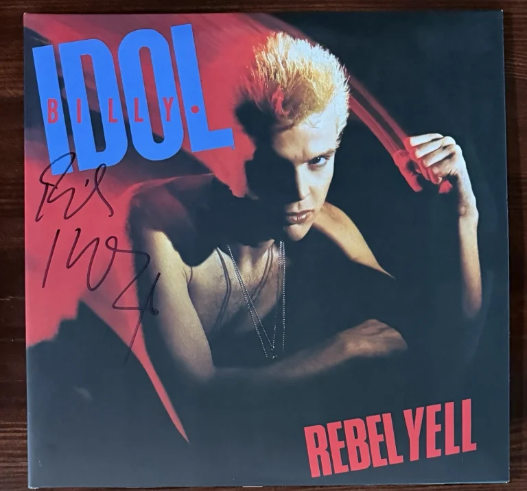 Billy Idol SIGNED Rebel Yell Expanded Vinyl LP Cover Autograph Beckett BAS COA