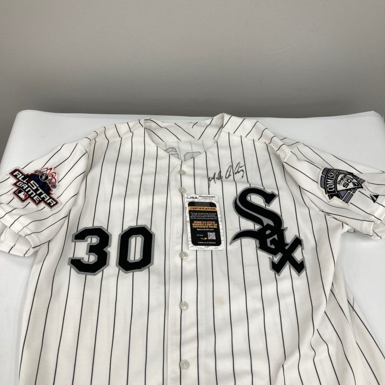 Magglio Ordon Signed 2003 Game Used Chicago White Sox Jersey With JSA COA