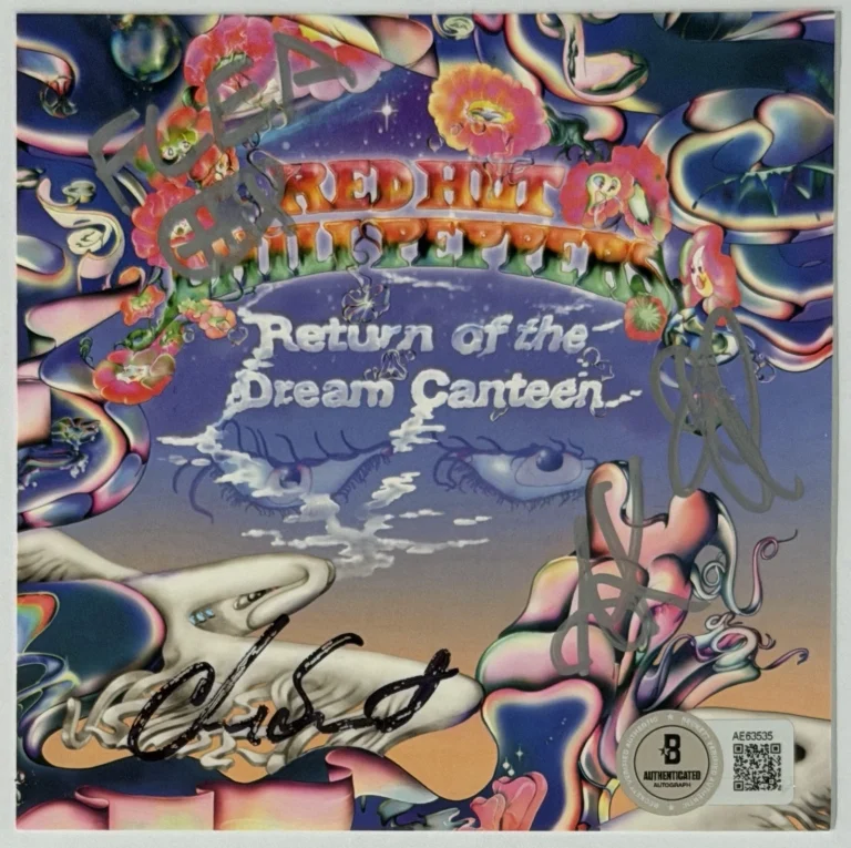 SIGNED Red Hot Chili Peppers Return Dream Canteen & CD Beckett BAS COA Autograph