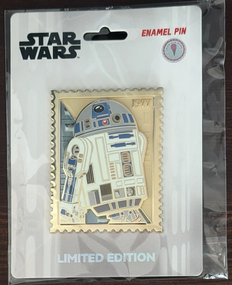Disney R2D2 Star Wars Royal Stamp Pin | Pink à la Mode | Signature Edition NEW