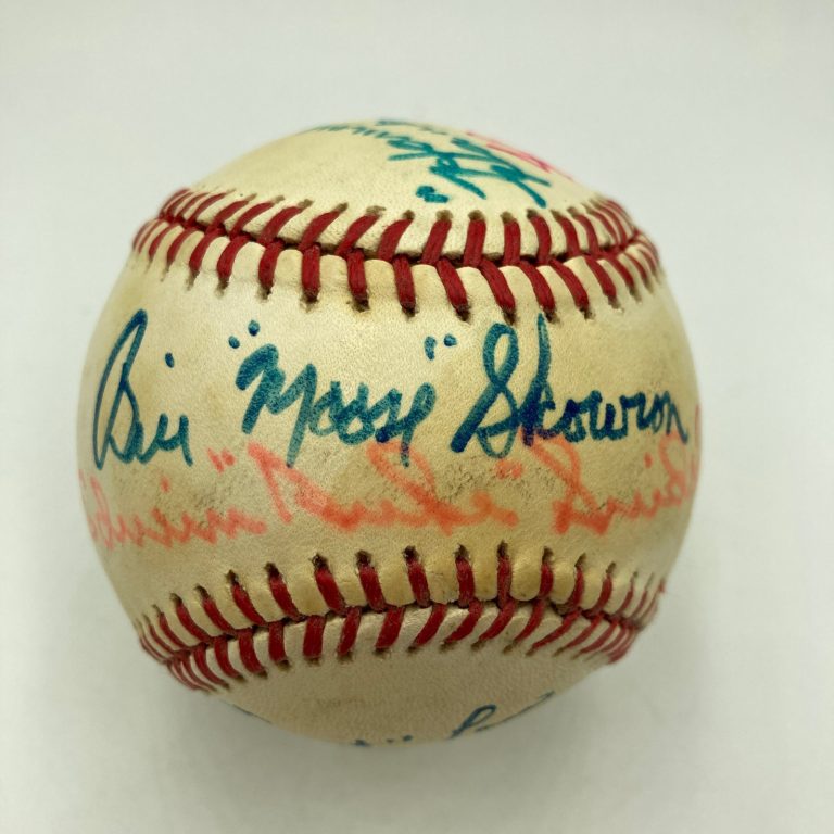 Stan Musial Duke Snider Johnny Mize HOF Multi Signed Baseball JSA COA