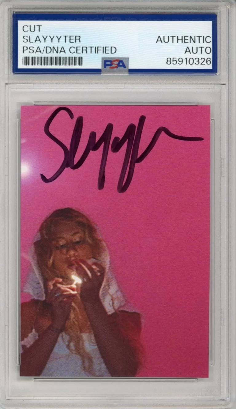 Slayyyter SIGNED Wor$t Girl In America Autograph Album Art Card PSA DNA COA AUTO