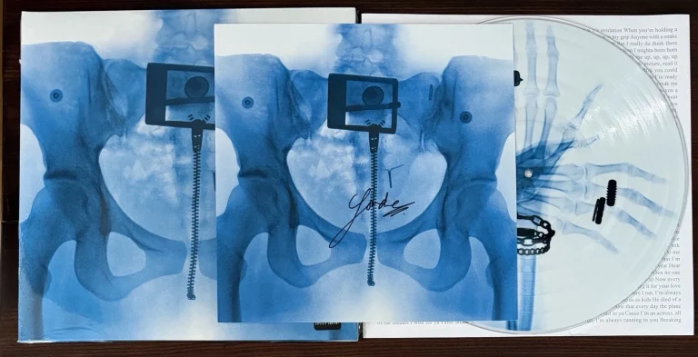 SIGNED Lorde Virgin Album Cover Art Card & X-Ray Vinyl LP PSA DNA COA Autograph