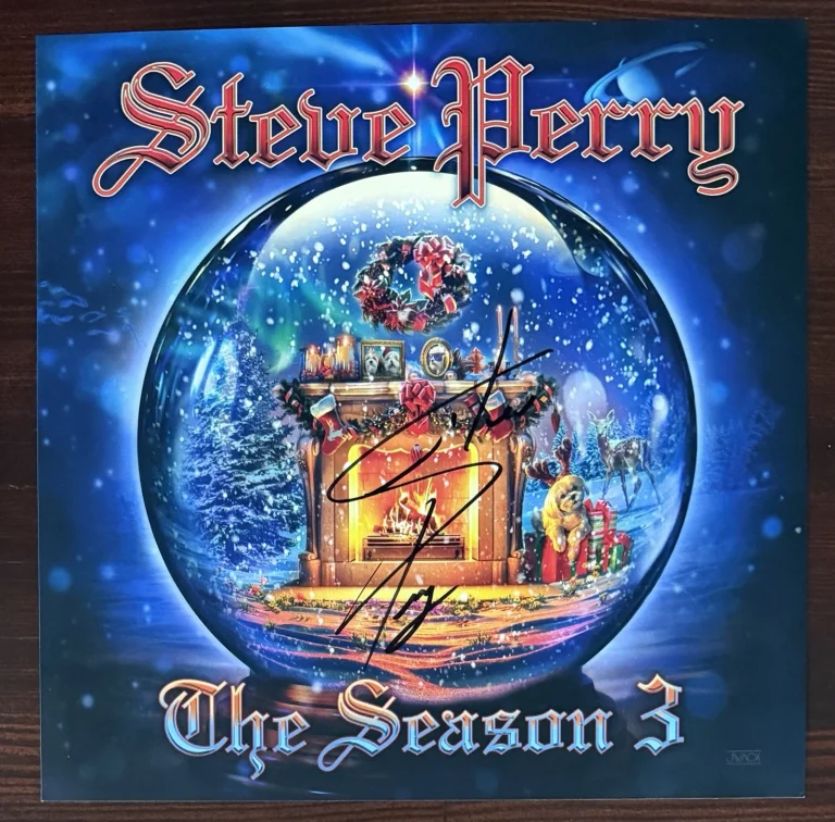 Steve Perry Journey The Season Vinyl & SIGNED Cover Card Autograph PSA DNA COA