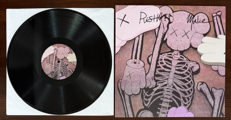 Pusha T Malice Let God Sort Em Out Vinyl SIGNED LP COVER PSA DNA COA Autograph
