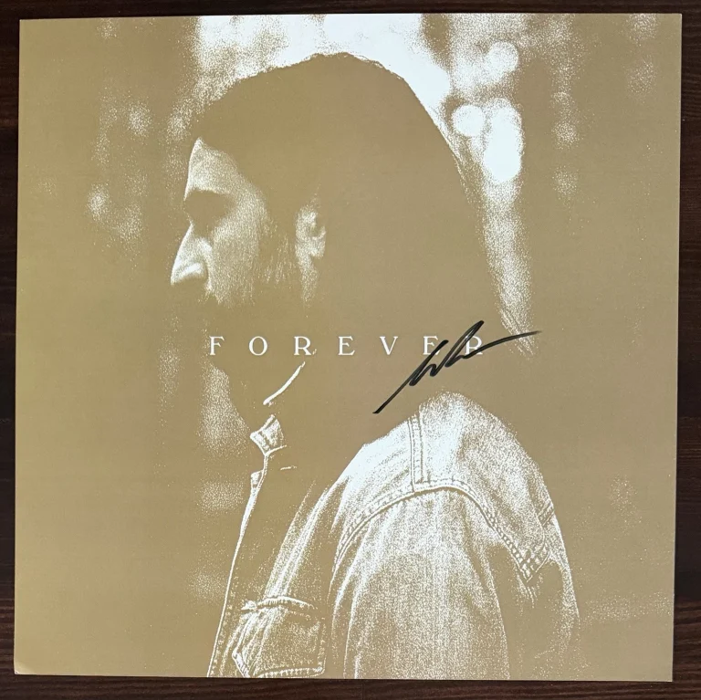 Noah Kahan Stick Season Chestnut Vinyl & SIGNED Forever Album Card PSA DNA COA