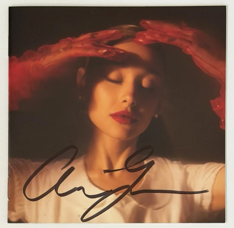 Ariana Grande SIGNED Eternal Sunshine CD Book PSA DNA COA Wicked FULL AUTOGRAPH