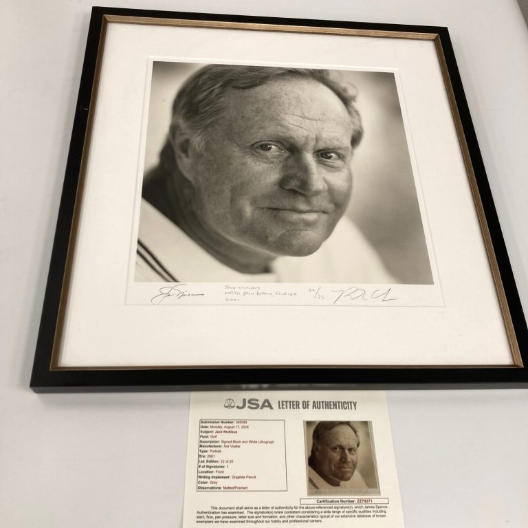 Jack Nicklaus Signed 2002 The ESPY Collection #22/25 Original Photo JSA COA