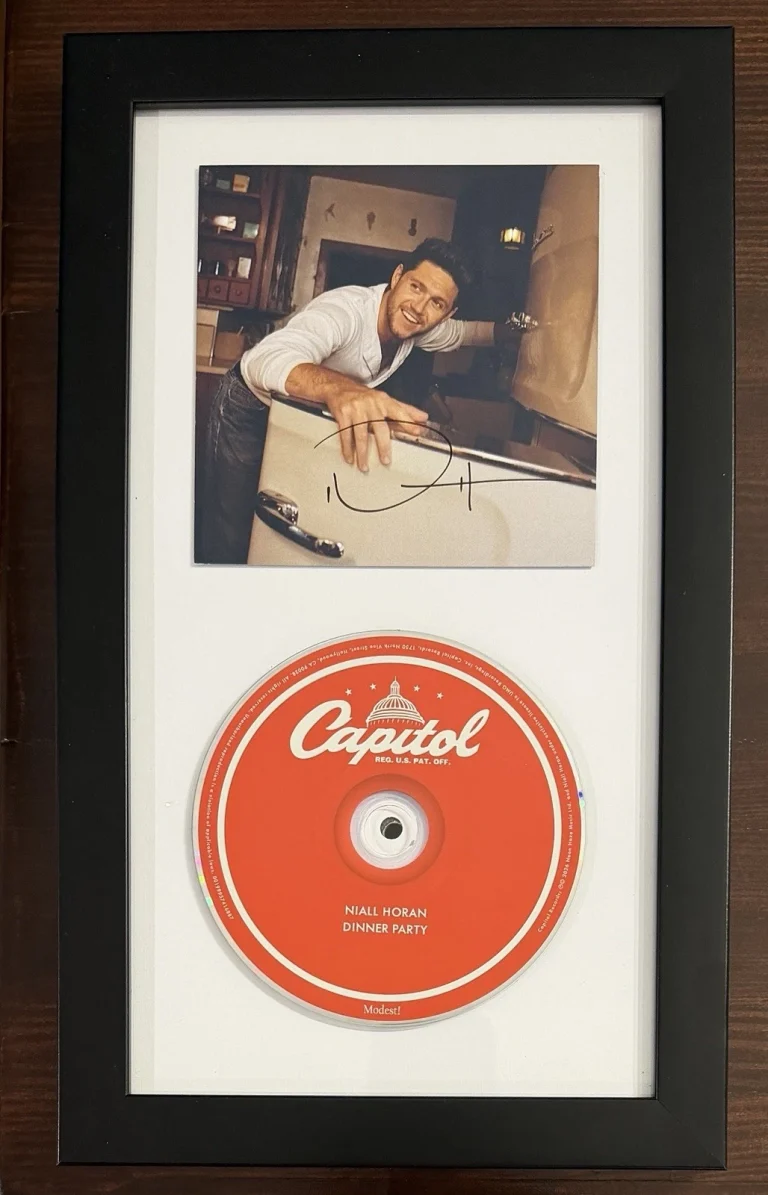 FRAMED Niall Horan SIGNED Dinner Party Album Card & CD PSA DNA COA AUTOGRAPH