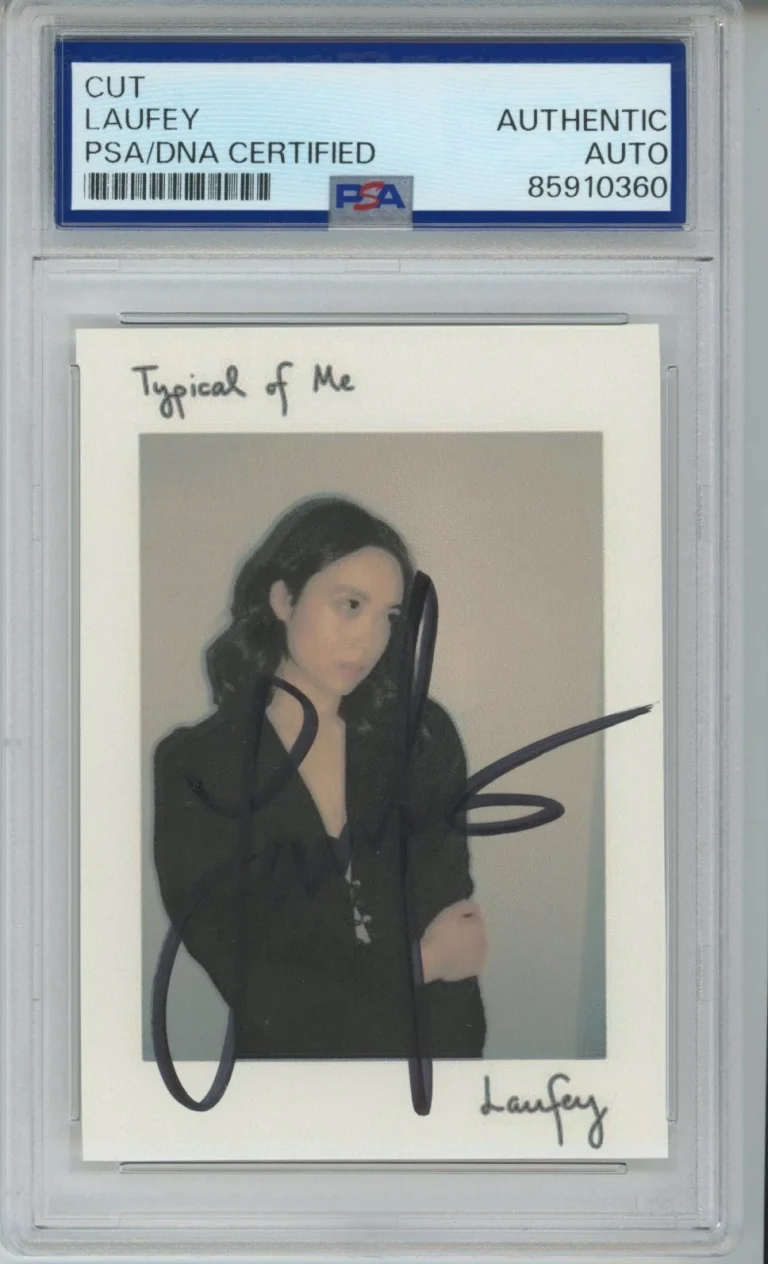 SIGNED Laufey AUTOGRAPH Typical Of Me Album Picture Cut PSA DNA COA CERTIFIED