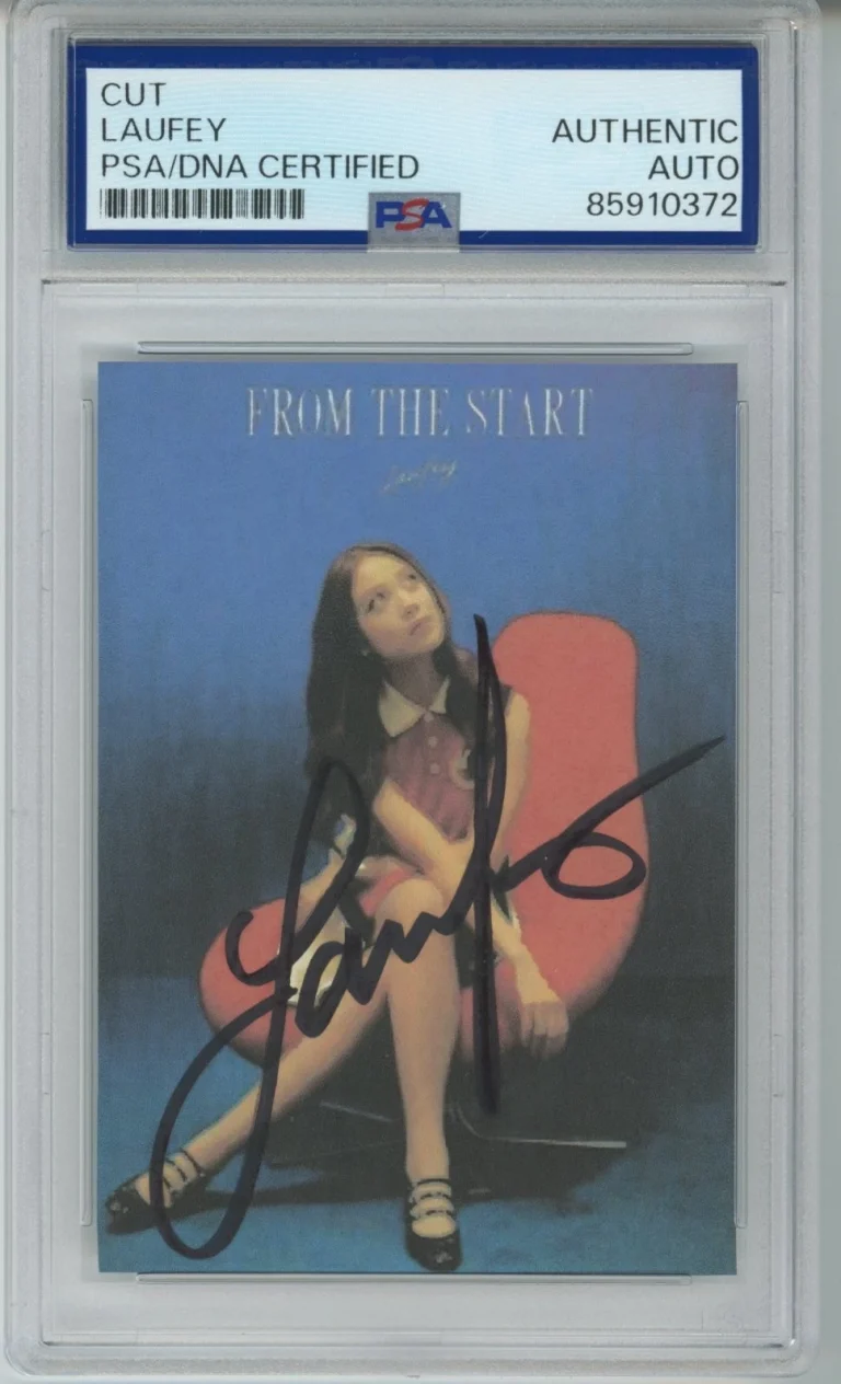 SIGNED Laufey AUTOGRAPH From The Start Album Picture Cut PSA DNA COA CERTIFIED