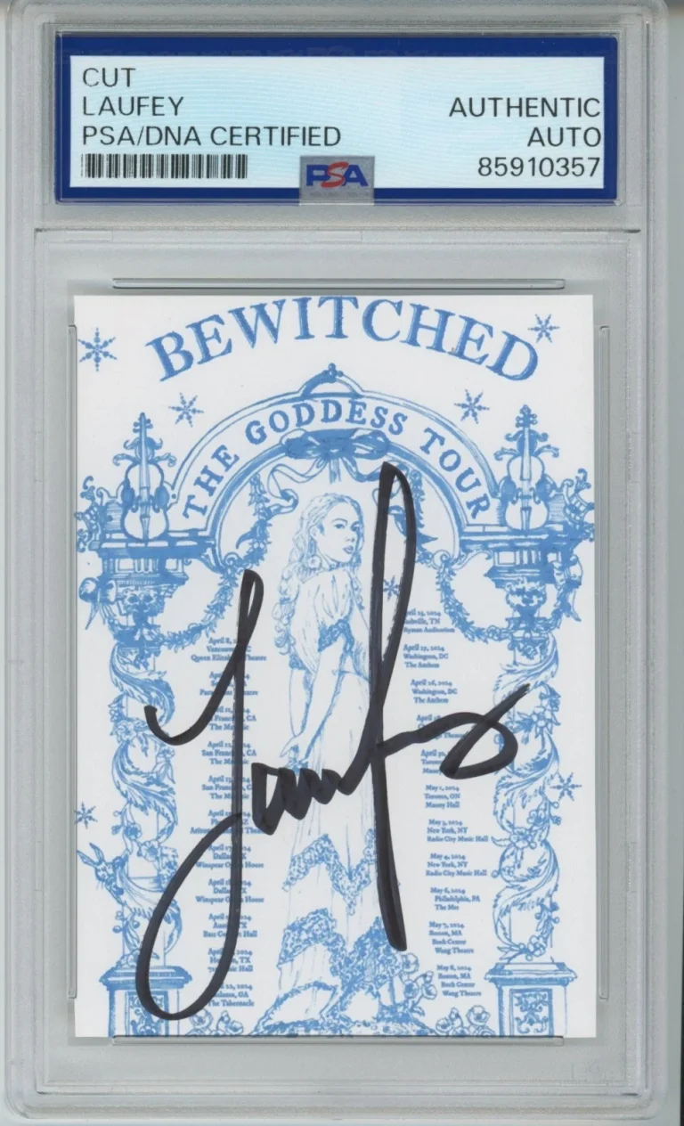 SIGNED Laufey AUTOGRAPH The Bewitched Goddess Tour Poster Picture PSA DNA COA