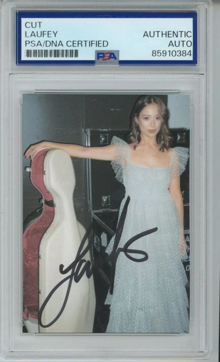 SIGNED Laufey A Night at the Symphony Album Cover Cut PSA DNA COA AUTOGRAPH