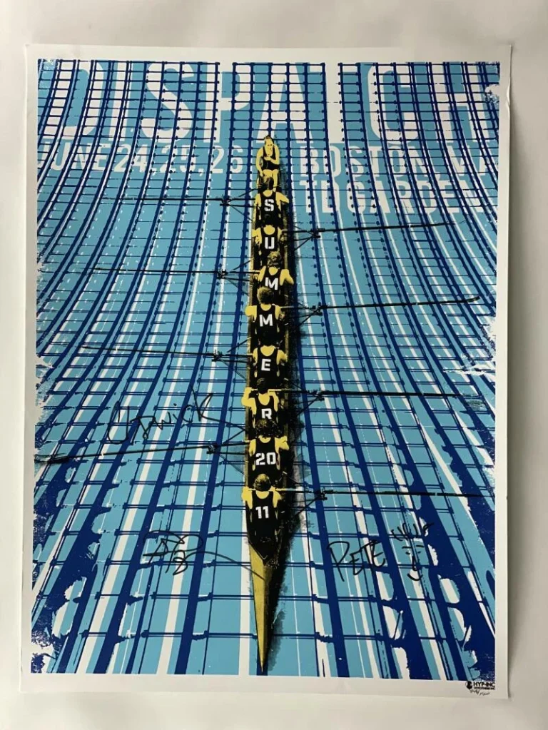 DISPATCH FULL BAND SIGNED AUTOGRAPH 18X24 CONCERT TOUR POSTER - BOSTON 6/24/11