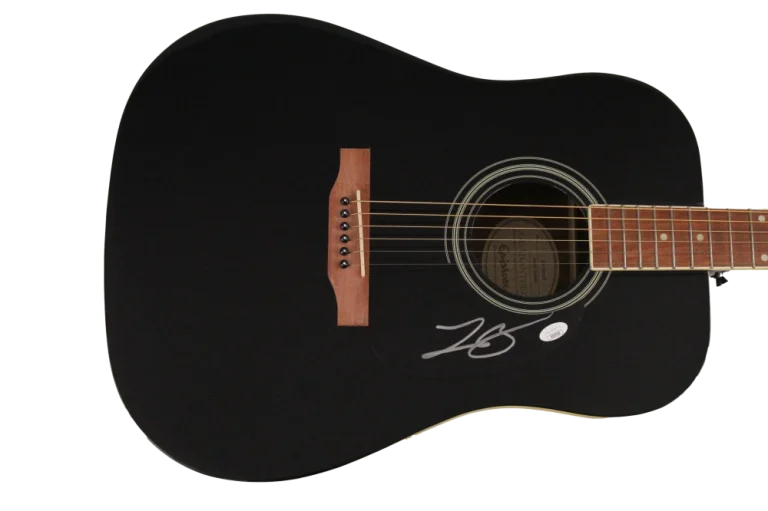 LEE BRICE SIGNED AUTOGRAPH GIBSON EPIPHONE ACOUSTIC GUITAR - HARD 2 LOVE W/ JSA