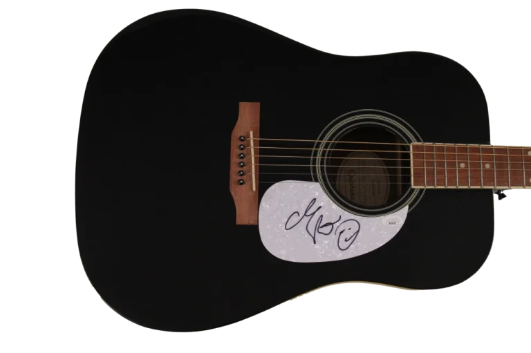 ADAM SANDLER SIGNED AUTOGRAPH GIBSON EPIPHONE ACOUSTIC GUITAR - SNL STAR W/ JSA