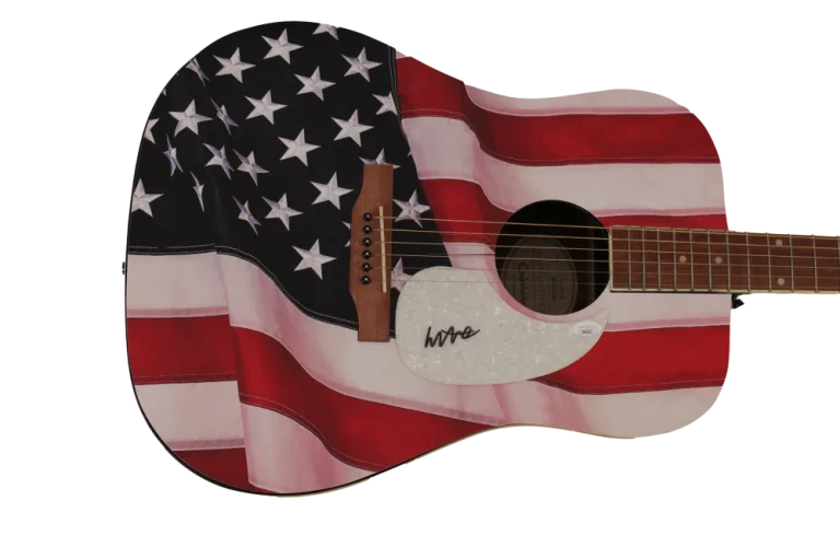 COLTER WALL SIGNED AUTOGRAPH CUSTOM AMERICAN FLAG GIBSON EPIPHONE GUITAR JSA